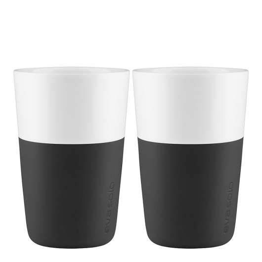 Eva Solo - Eva Solo Caffe Lattemugg 36 cl 2-pack Carbon Black