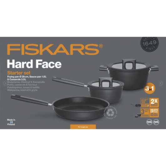 Fiskars - Hard Face starter set - FRI frakt