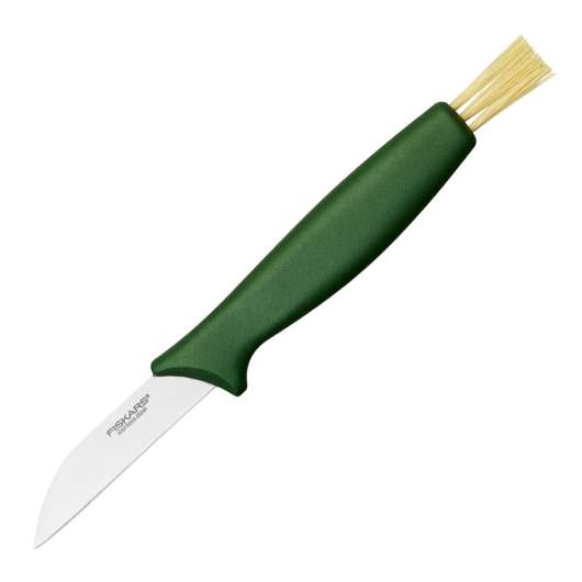 Fiskars - Solid Svampkniv med Borste Grön