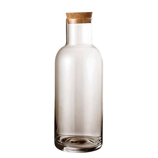Flaska med lock Glass Grå