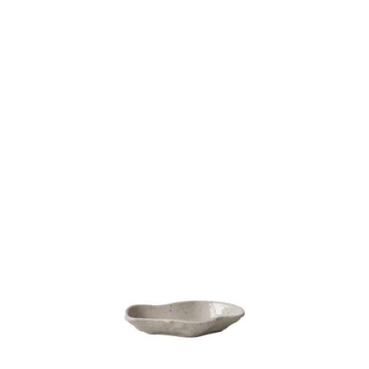 Flow Plate Serveringsfat S 14x9 cm Keramik Beige