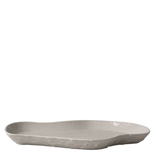 Flow Plate Uppläggningsfat L 40x25 cm Keramik Beige