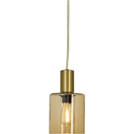 Fönsterlampa Cylinder - Matt mässing/amber - Fönsterlampor