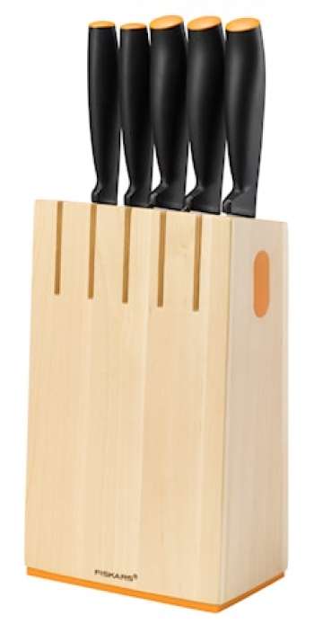 Functional Form Knivblock med 5 knivar Trä