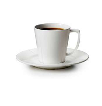 GC Kaffekopp med fat 26 cl vit