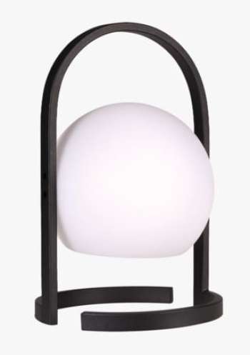 Globe LED-lykta svart/vit