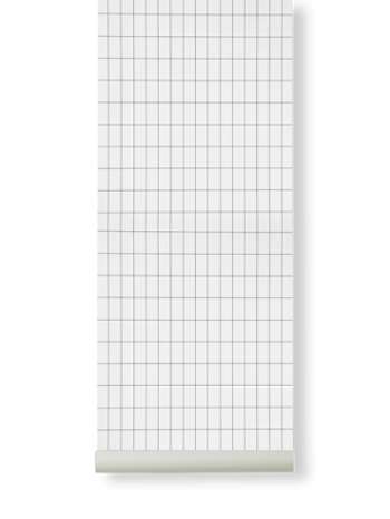 Grid Tapet Black/White
