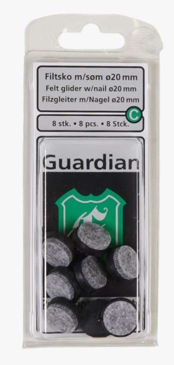 Guardian 8 pk möbeltass med spik svart