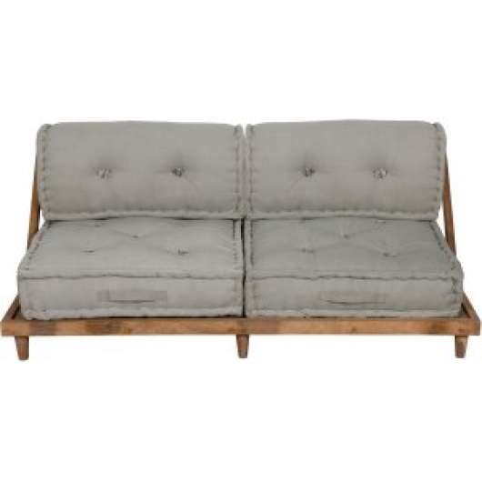 Heriya 2-sits soffa - Grå + Möbelvårdskit för textilier - 2-sits soffor, Soffor