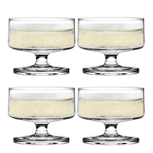 Holmegaard - Stub Champagneglas/Dessertglas 20 cl 4-pack