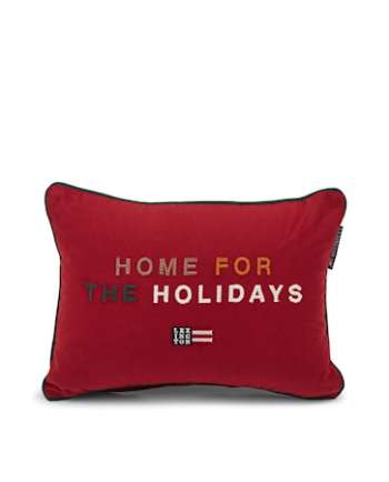 Home For The Holidays Kudde Organic Cotton Twill