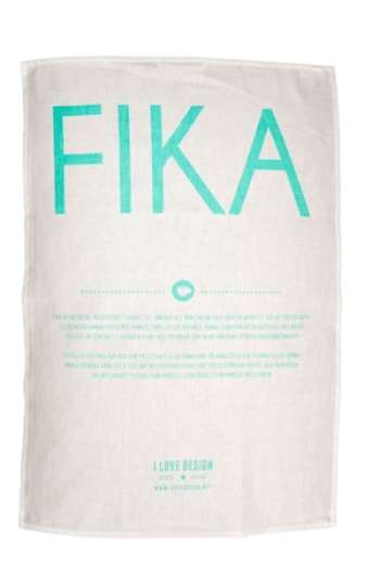 I Love Design FIKA Handduk Turkos