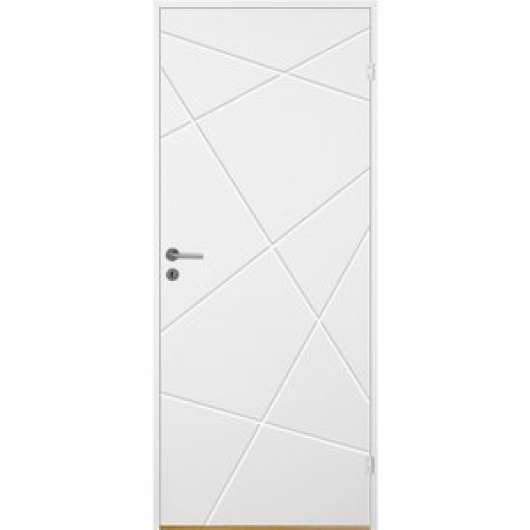 Innerdörr Bornholm - Kompakt dörrblad med fräst zickzack-dekor A11 - 7x21
