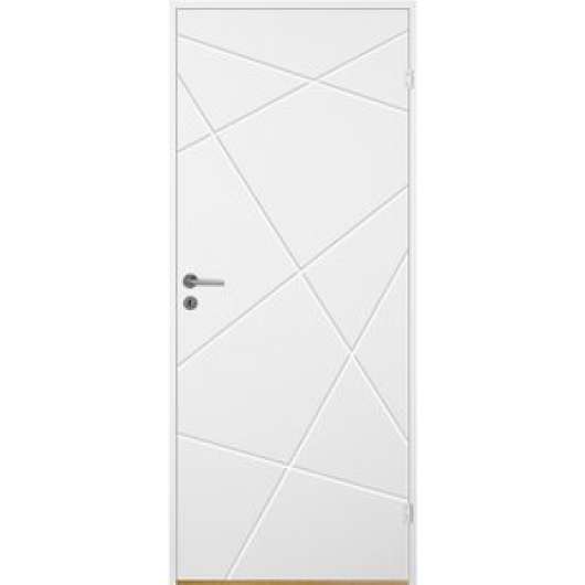 Innerdörr Bornholm - Kompakt dörrblad med fräst zickzack-dekor A11 - 8x21