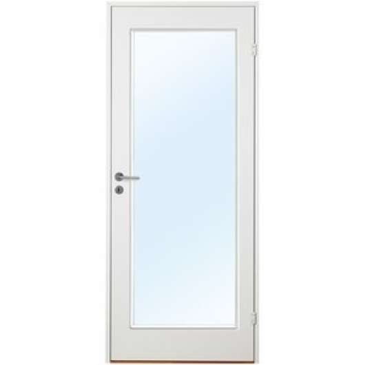 Innerdörr Orust - Slätt & kompakt dörrblad med stort glasparti G01 - Cotswoldglas