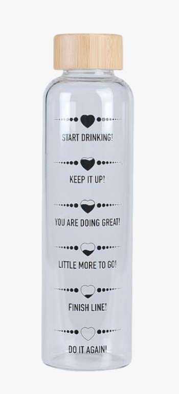 Inspiration drickflaska transparent