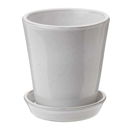 Knabstrup Keramik - Odlingskruka Ø10,5xh12 cm Vit