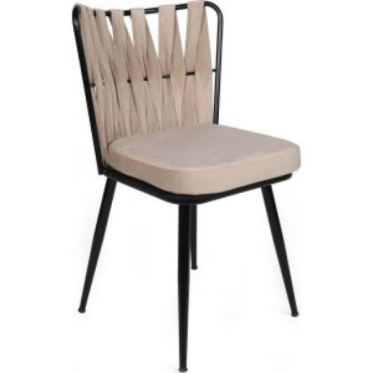 Kozako matstolsset - Cream/svart - Klädda & stoppade stolar