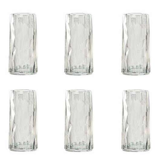 Koziol - Koziol Club No. 8 Ölglas 30 cl 6-pack Crystal Clear