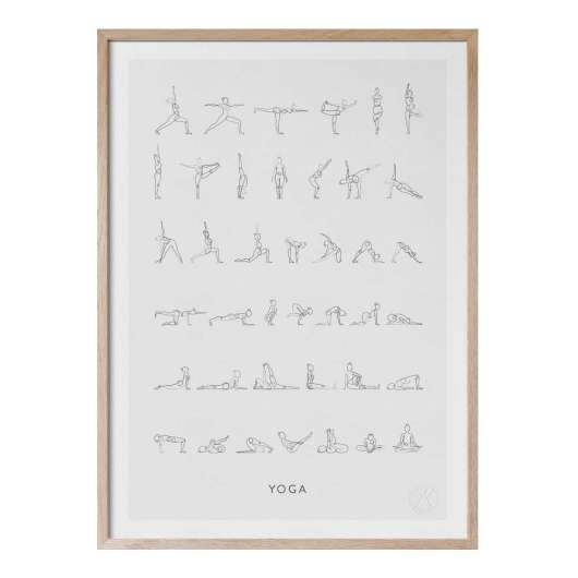 Kunskapstavlan® - Poster 50x70 cm Yoga