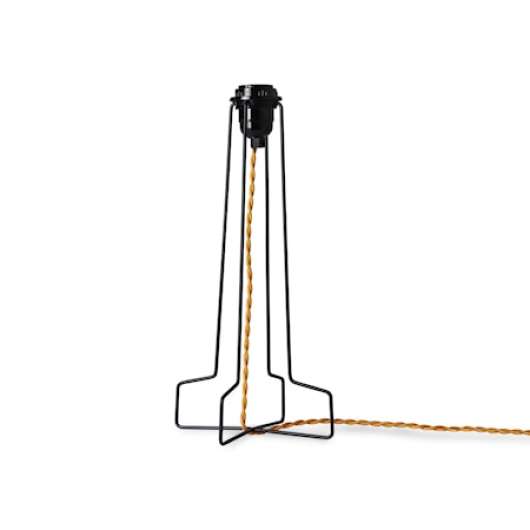 Lampfot 18x35 cm Metalltråd Svart