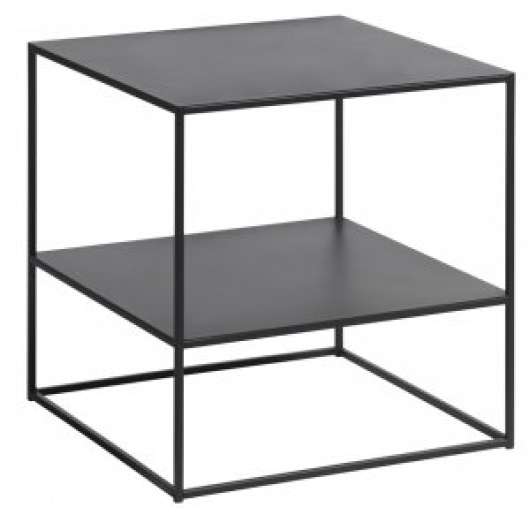 Landia svart soffbord kvadratiskt 50 x 50 x 50 cm - Soffbord