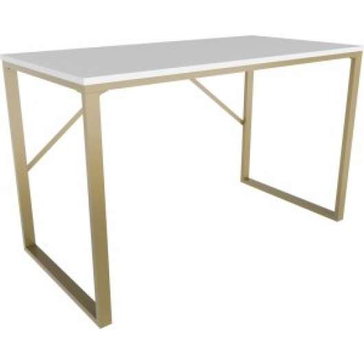 Layton skrivbord 120 x 60 cm - Guld/vit - Övriga kontorsbord & skrivbord