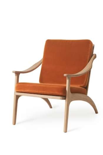 Lean Back Lounge Chair Rusty Rose Sammet Ek