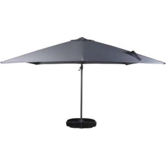 Lerhaga parasoll – Svart/grå - Parasoller, Utemöbler