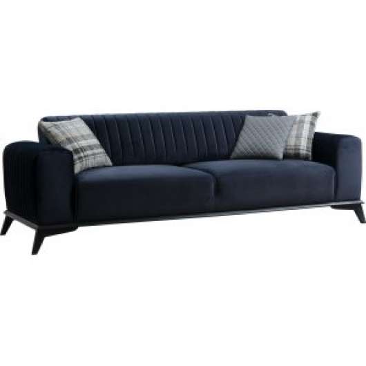 Lisa 3-sits soffa - Marinblå - 3-sits soffor