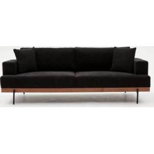 Liva 3-sits soffa - Antracit/koppar
