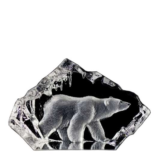 Målerås Glasbruk - Mini Wildlife Isbjörn Miniatyr