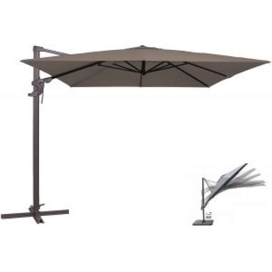 Marbella mörkgrå parasoll 250x250 cm - Parasoller