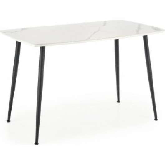 Marco matbord 120 x 70 cm - Vit marmor/svart - Marmormatbord, Marmorbord, Bord