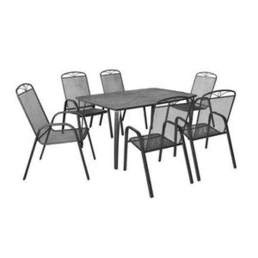 Matgrupp Abigail - 6 stolar - Utematgrupper, Utemöbelgrupper, Utemöbler