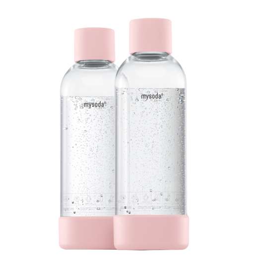 MySoda - Flaska till Kolsyremaskin 2-pack 1 L Pink
