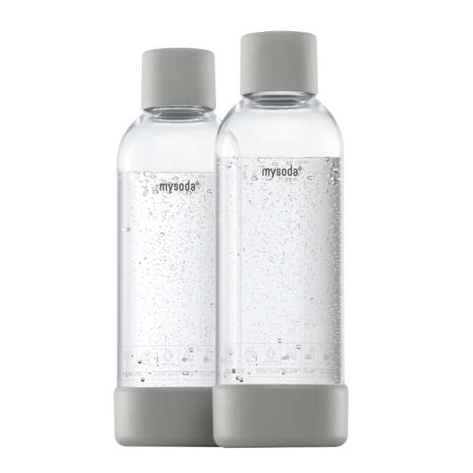MySoda - MySoda Flaska till Kolsyremaskin 2-pack 1 L  Gray