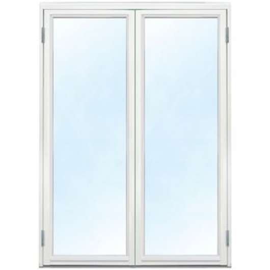Parfönsterdörr - Helglasad 3-glas - Trä - U-värde 1,1 - Klarglas, Ingen utanpåliggande spröjs