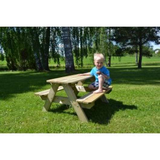 Picknickbord Lisbet för barn - Vitlackerat