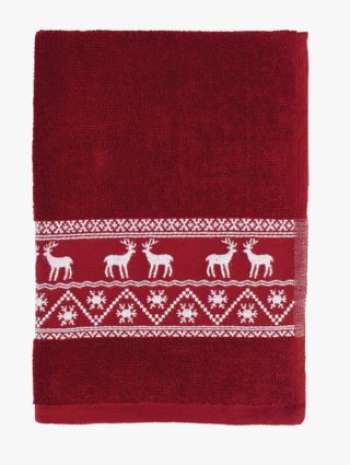 Reindeer handduk röd