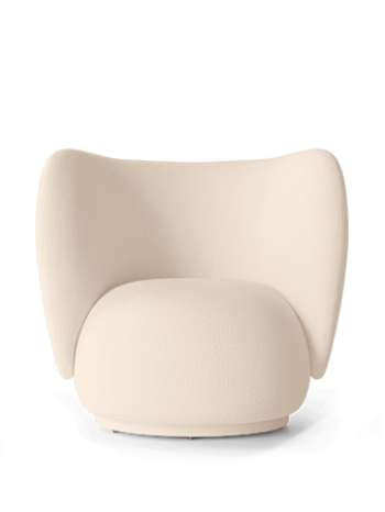 Rico Lounge Chair Wool Boucle - Off-white