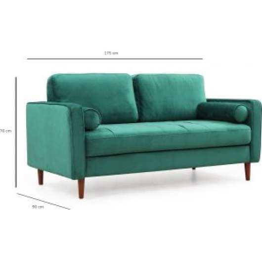 Rome 2-sits soffa - Grön