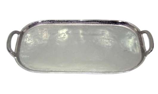 Sari Serveringsbricka oval aluminium handtag 41*19