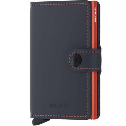 Secrid - Miniwallet Plånbok 6,5x10 cm Blå Orange