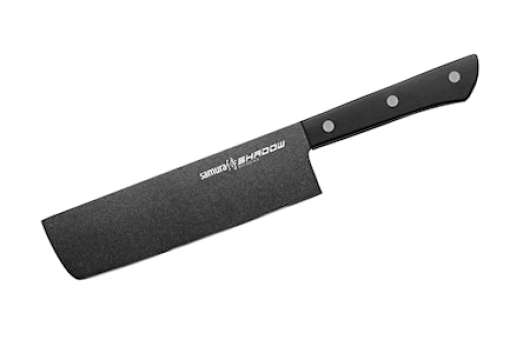 SHADOW Nakiri knife with black non-stick coating 6.7