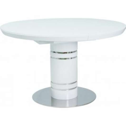 Stratos förlängningsbart matbord 120x120-160 cm - Vit