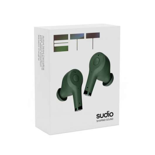 Sudio - - Ett anc true wireless in-ear grön mic - FRI frakt