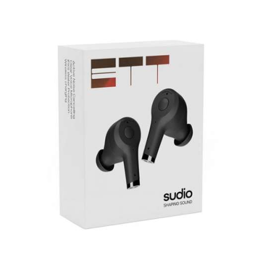 Sudio - - Ett anc true wireless in-ear svart mic - FRI frakt