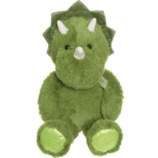 Teddykompaniet - Triceratops gosedjur. 60 cm. grön