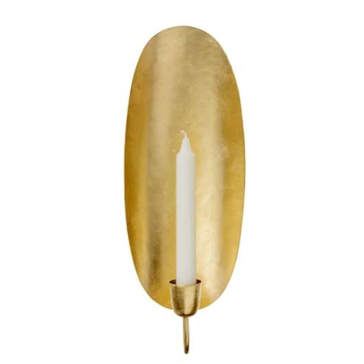 Väggljusstake Oval 37 cm Guld